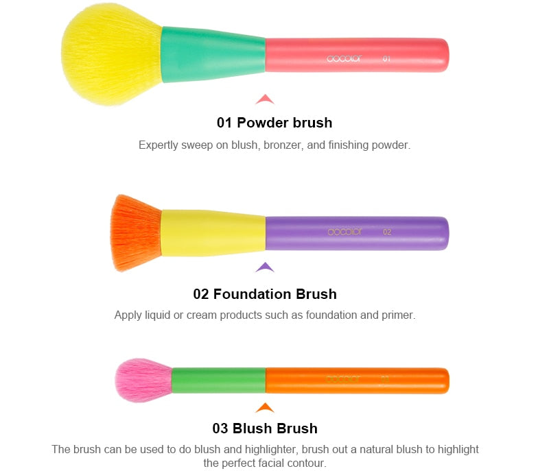 Dream of Color - 15pcs Makeup Brushes Set